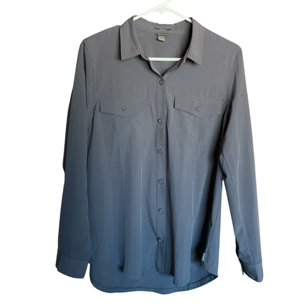 Eddie Bauer women’s Classic Fit long sleeve button up size medium camping hiking
